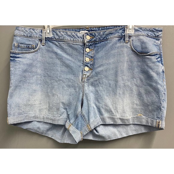 Old Navy High Rise Secret-Slim Pockets Shorts, SZ 22 - Picture 1 of 5